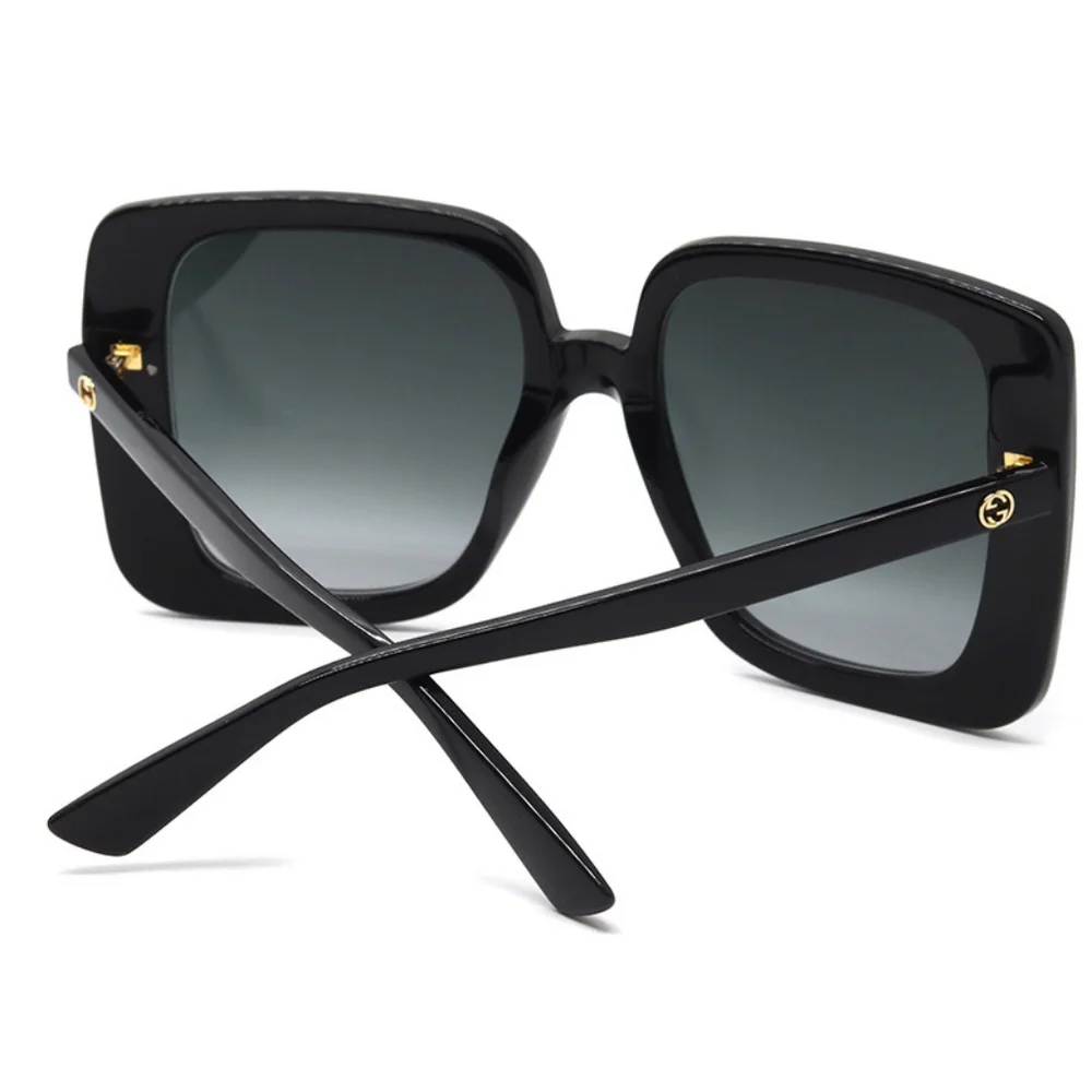 NEW GUCCI GG1314S 001 WOMEN’S BLACK SQUARE SUNGLASSES - Picture 5 of 6